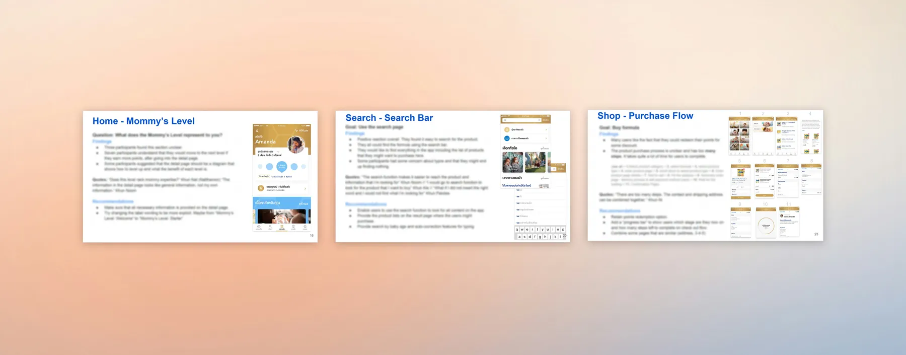 Findings & recommendations